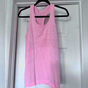 Lululemon light pink racer back tank top - size 6